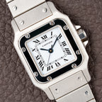 Cartier Santos 'Lady' Automatic Steel PM Full Set 'Unworn' Ref. 0901 from 1987