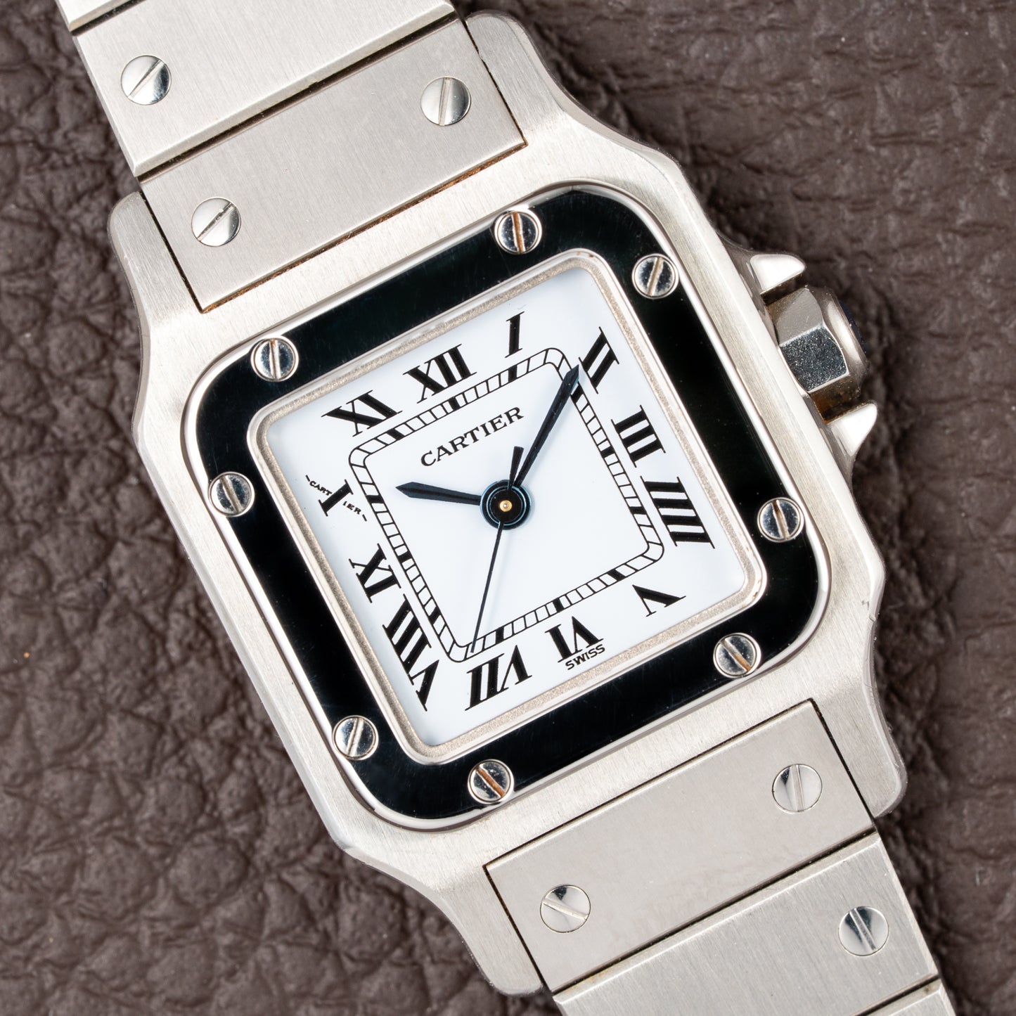 Cartier Santos 'Lady' Automatic Steel PM Full Set 'Unworn' Ref. 0901 from 1987