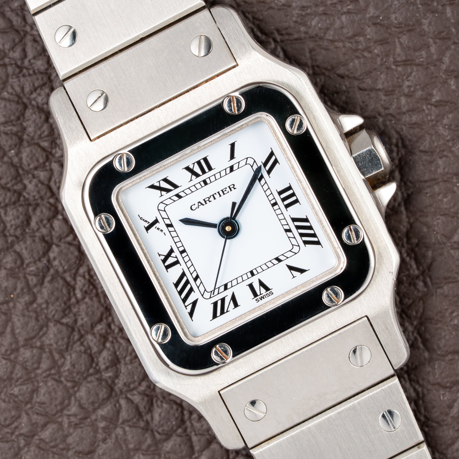 Cartier Santos 'Lady' Automatic Steel PM Full Set 'Unworn' Ref. 0901 from 1987