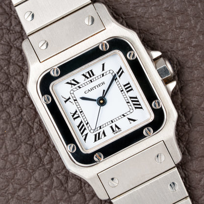 Cartier Santos 'Lady' Automatic Steel PM Full Set 'Unworn' Ref. 0901 from 1987