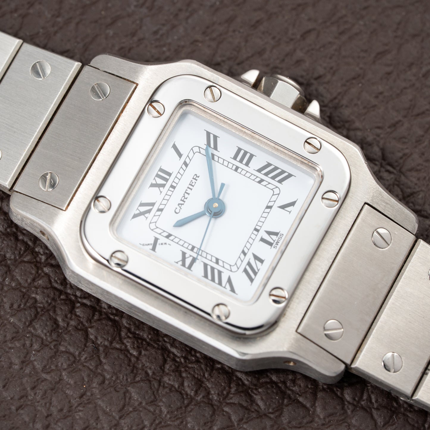 Cartier Santos 'Lady' Automatic Steel PM Full Set 'Unworn' Ref. 0901 from 1987