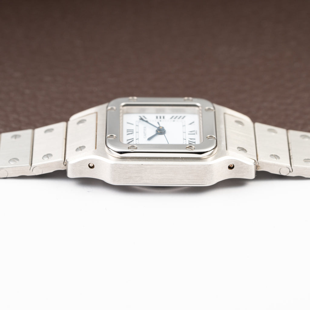 Cartier Santos 'Lady' Automatic Steel PM Full Set 'Unworn' Ref. 0901 from 1987