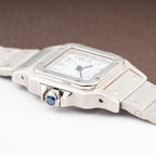 Cartier Santos 'Lady' Automatic Steel PM Full Set 'Unworn' Ref. 0901 from 1987