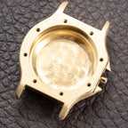 Cartier Santos Octagon Factory Diamond set Automatic PM 18k yellow gold Ref 0906 from 1980s