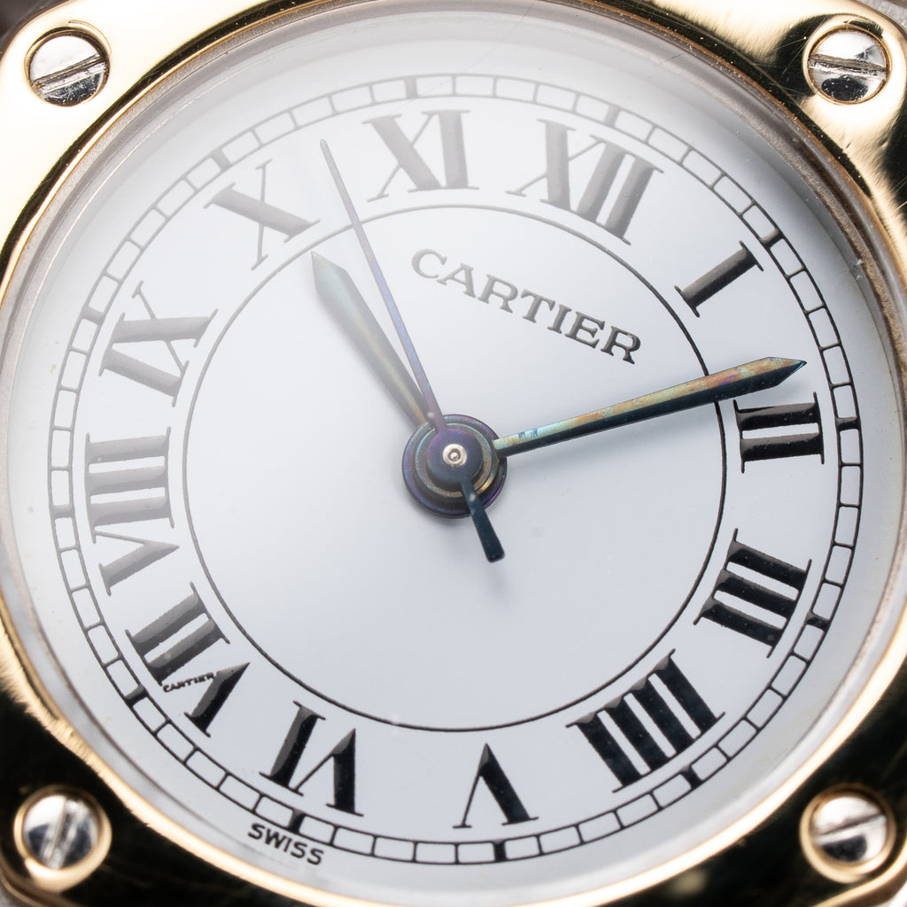 Cartier Santos Octagon Gold & Steel Full Set Automatic PM Ref 0907 From 1987