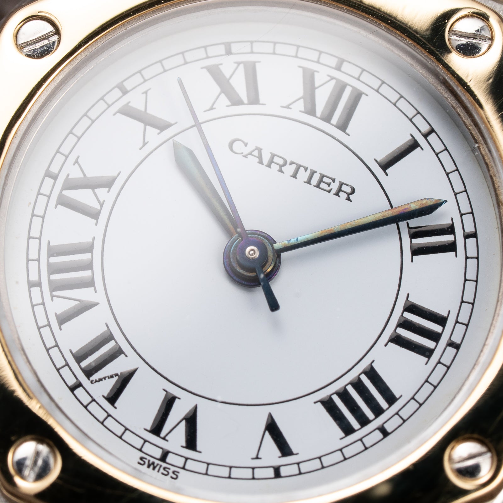 Cartier Santos Octagon Gold & Steel Full Set Automatic PM Ref 0907 From 1987