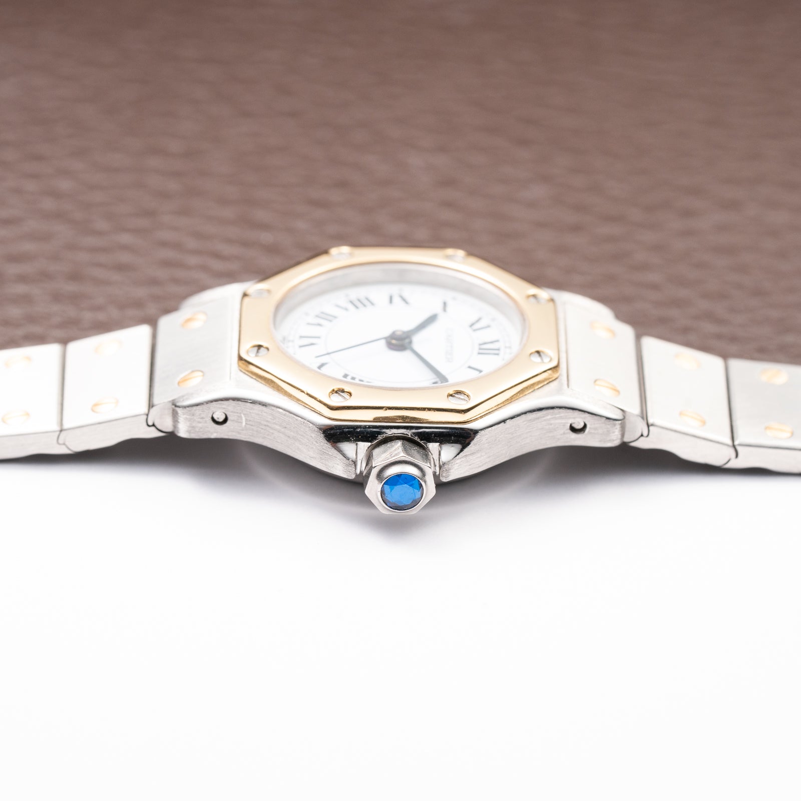 Cartier Santos Octagon Gold & Steel Full Set Automatic PM Ref 0907 From 1987