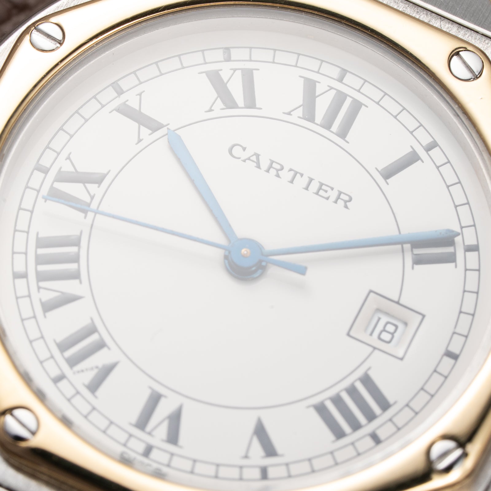 Cartier Santos Octagon GM Automatic Gold/Steel Full Set Ref. 2966 from 1985