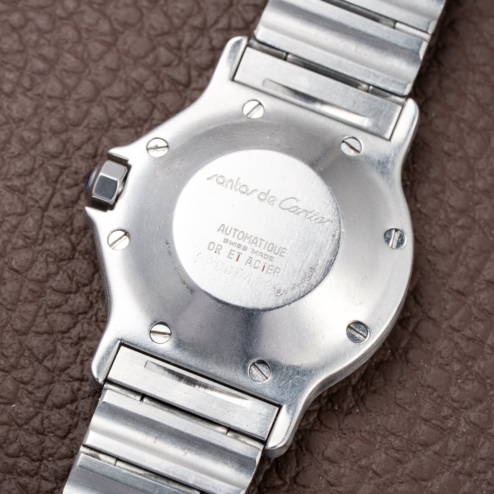 Cartier Santos Octagon GM Automatic Gold/Steel Full Set Ref. 2966 from 1985