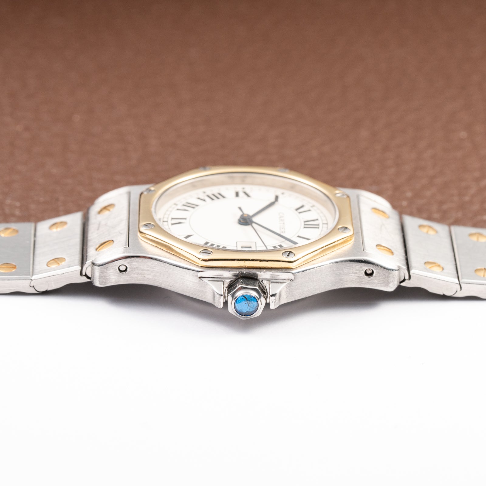 Cartier Santos Octagon GM Automatic Gold/Steel Full Set Ref. 2966 from 1985