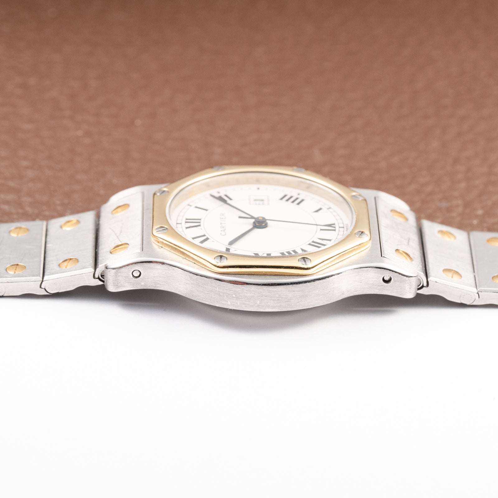 Cartier Santos Octagon GM Automatic Gold/Steel Full Set Ref. 2966 from 1985