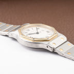 Cartier Santos Octagon GM Automatic Gold/Steel Full Set Ref. 2966 from 1985