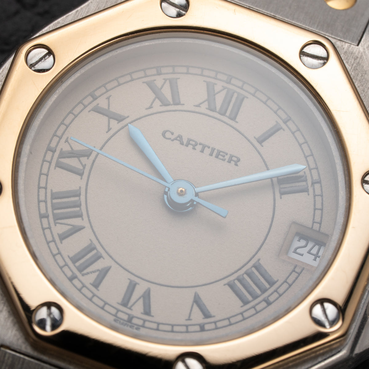 Cartier Santos Octagon Quartz Gold/Steel Bicolor PM Ref. 187903 from 1990s