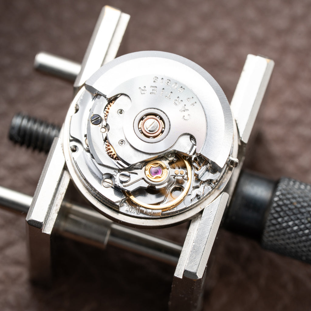 Cartier Santos Octagonal Gold Steel Automatic PM Ref 0907 from 1980s