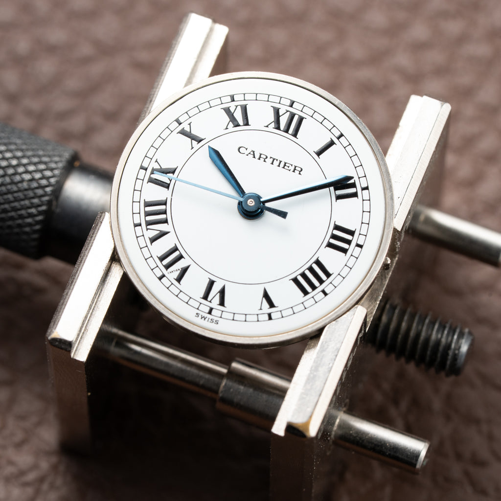 Cartier Santos Octagonal Gold Steel Automatic PM Ref 0907 from 1980s