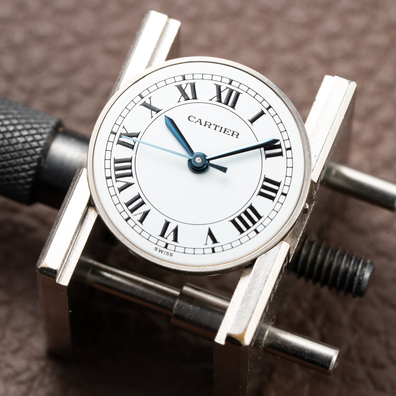 Cartier Santos Octagonal Gold Steel Automatic PM Ref 0907 from 1980s
