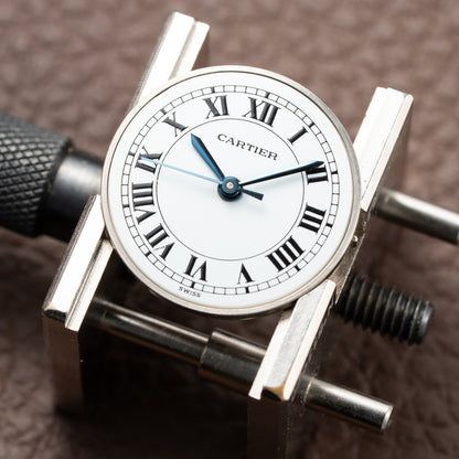 Cartier Santos Octagonal Gold Steel Automatic PM Ref 0907 from 1980s