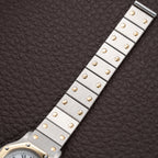 Cartier Santos Octagon Gold Steel Automatic Full Set Box Papers PM Ref 0907 from 1980