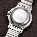 Cartier Santos Octagon Gold Steel Automatic Full Set Box Papers PM Ref 0907 from 1980