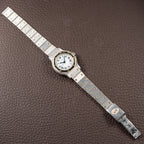 Cartier Santos Octagonal Gold Steel Automatic PM Cartier Service 2026 with 2 Year Warranty Ref 0907 from 1980s