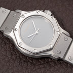 Cartier Santos Octagonal Automatic Ghost Slate Dial Ref. 0906 from 1980s
