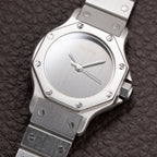 Cartier Santos Octagonal Automatic Ghost Slate Dial Ref. 0906 from 1980s