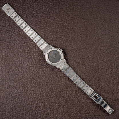Cartier Santos Octagonal Automatic Ghost Slate Dial Ref. 0906 from 1980s