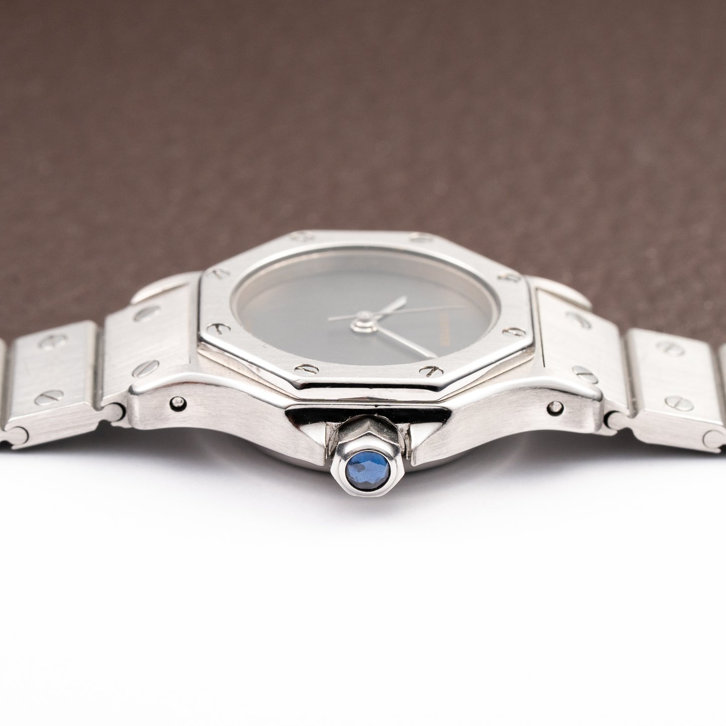 Cartier Santos Octagonal Automatic Ghost Slate Dial Ref. 0906 from 1980s