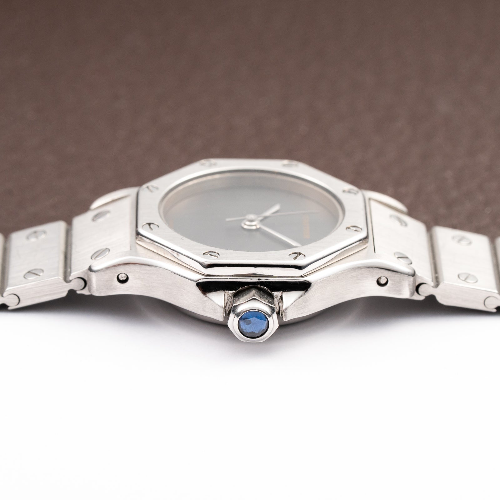 Cartier Santos Octagonal Automatic Ghost Slate Dial Ref. 0906 from 1980s