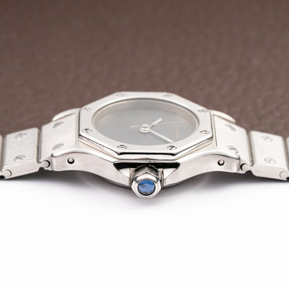 Cartier Santos Octagonal Automatic Ghost Slate Dial Ref. 0906 from 1980s