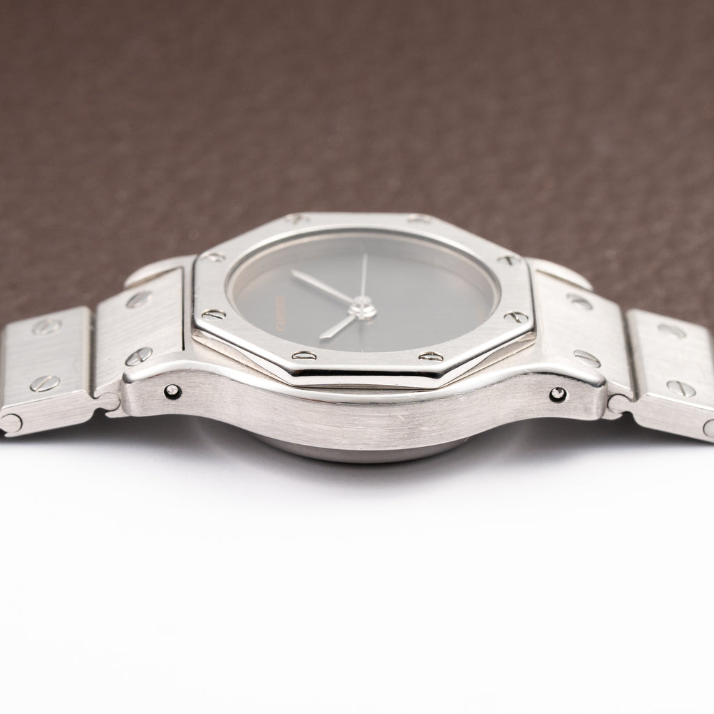 Cartier Santos Octagonal Automatic Ghost Slate Dial Ref. 0906 from 1980s