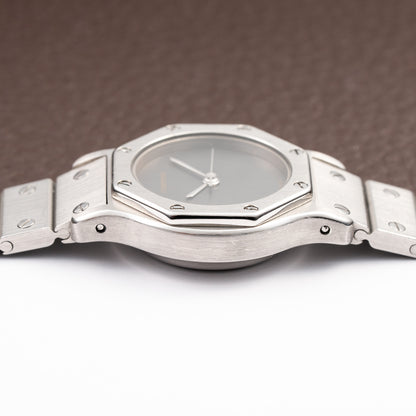 Cartier Santos Octagonal Automatic Ghost Slate Dial Ref. 0906 from 1980s