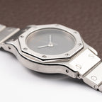 Cartier Santos Octagonal Automatic Ghost Slate Dial Ref. 0906 from 1980s