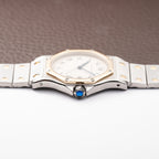 Cartier Santos Ronde Octagon GM Gold & Steel Cartier Service 2026 – 2-Year Warranty Ref. 187902 from 1990s