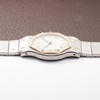 Cartier Santos Ronde Octagon GM Gold & Steel Cartier Service 2026 – 2-Year Warranty Ref. 187902 from 1990s