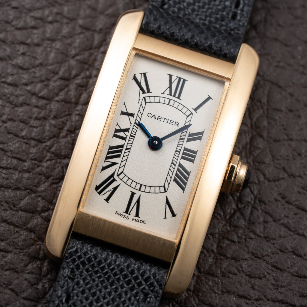 Cartier Tank Américaine PM 18K Yellow Gold Cartier Service 2026 Ref. 1710
