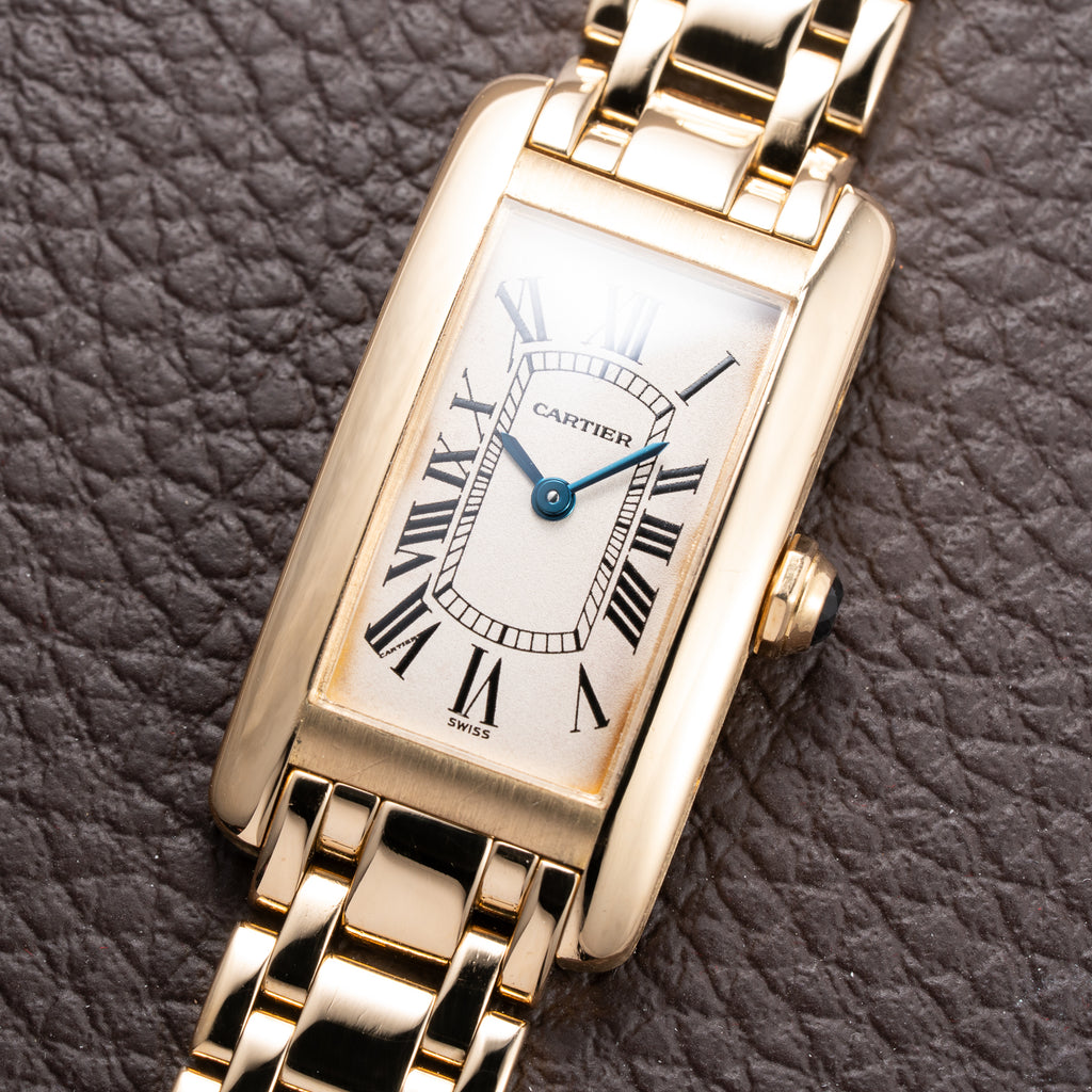 Cartier Tank Américaine 18K Yellow Gold PM Cartier Serviced 2026 Ref 1711