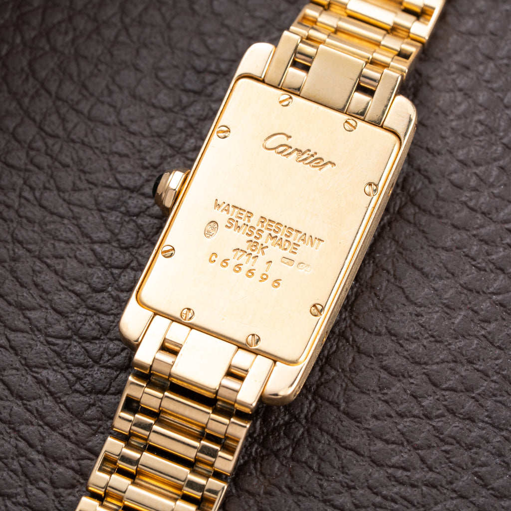 Cartier Tank Américaine 18K Yellow Gold PM Cartier Serviced 2026 Ref 1711