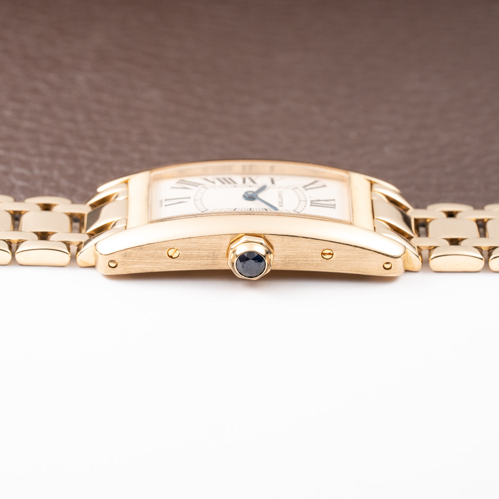 Cartier Tank Américaine 18K Yellow Gold PM Cartier Serviced 2026 Ref 1711