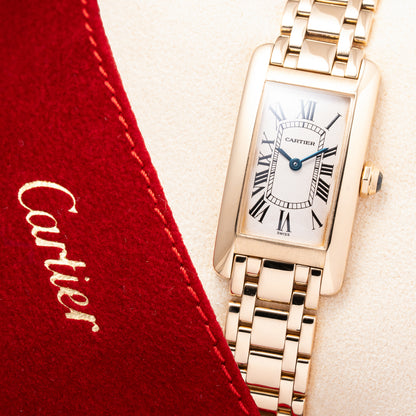 Cartier Tank Américaine 18K Yellow Gold PM Cartier Serviced 2026 Ref 1711