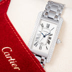 Cartier Tank Américaine Factory Diamond 18K White Gold Automatic Ref. 1726 Cartier Service 2026
