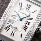 Cartier Tank Américaine Factory Diamond 18K White Gold Automatic Ref. 1726 Cartier Service 2026