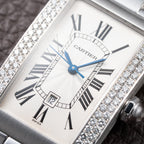 Cartier Tank Américaine Factory Diamond 18K White Gold Automatic Ref. 1726 Cartier Service 2026
