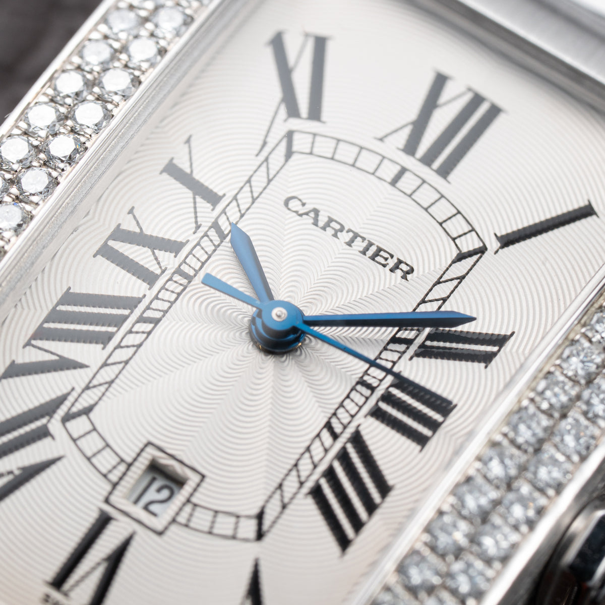 Cartier Tank Américaine Factory Diamond 18K White Gold Automatic Ref. 1726 Cartier Service 2026