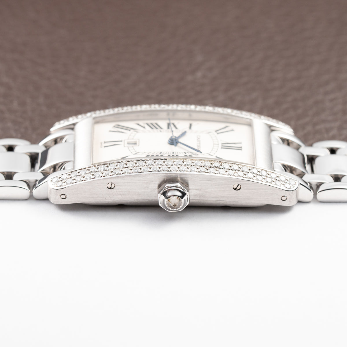 Cartier Tank Américaine Factory Diamond 18K White Gold Automatic Ref. 1726 Cartier Service 2026