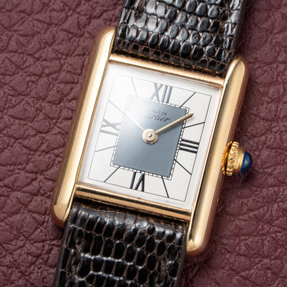 Cartier Must de Tank Vermeil Grey Art Deco Reference 5057001 from 1990s Cartier Service 2025