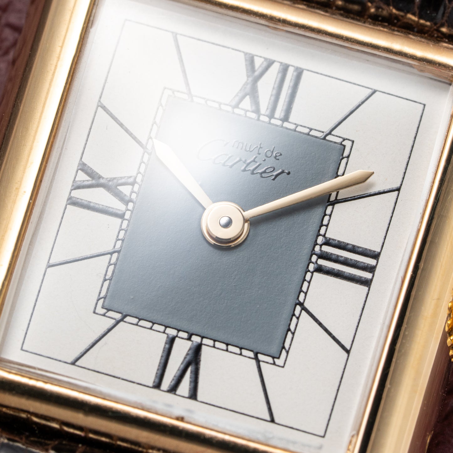 Cartier Must de Tank Vermeil Grey Art Deco Reference 5057001 from 1990s Cartier Service 2025