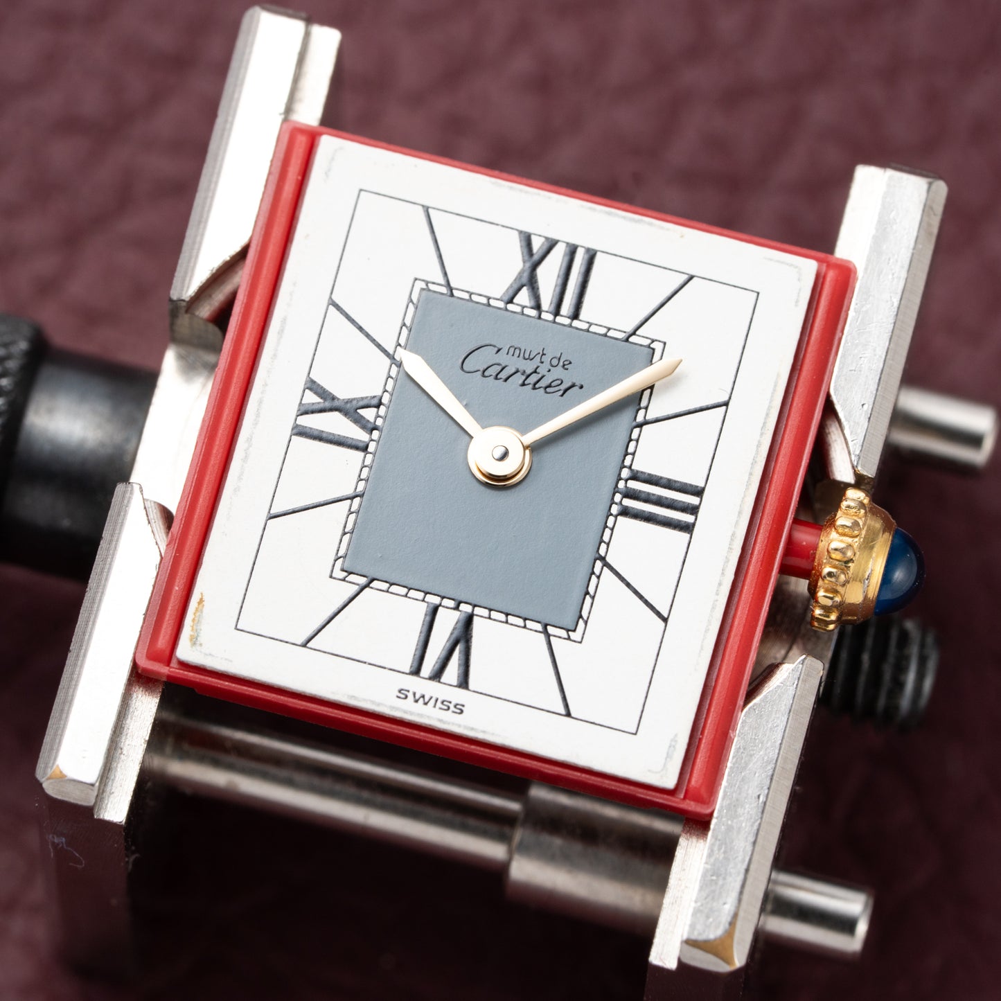 Cartier Must de Tank Vermeil Grey Art Deco Reference 5057001 from 1990s Cartier Service 2025
