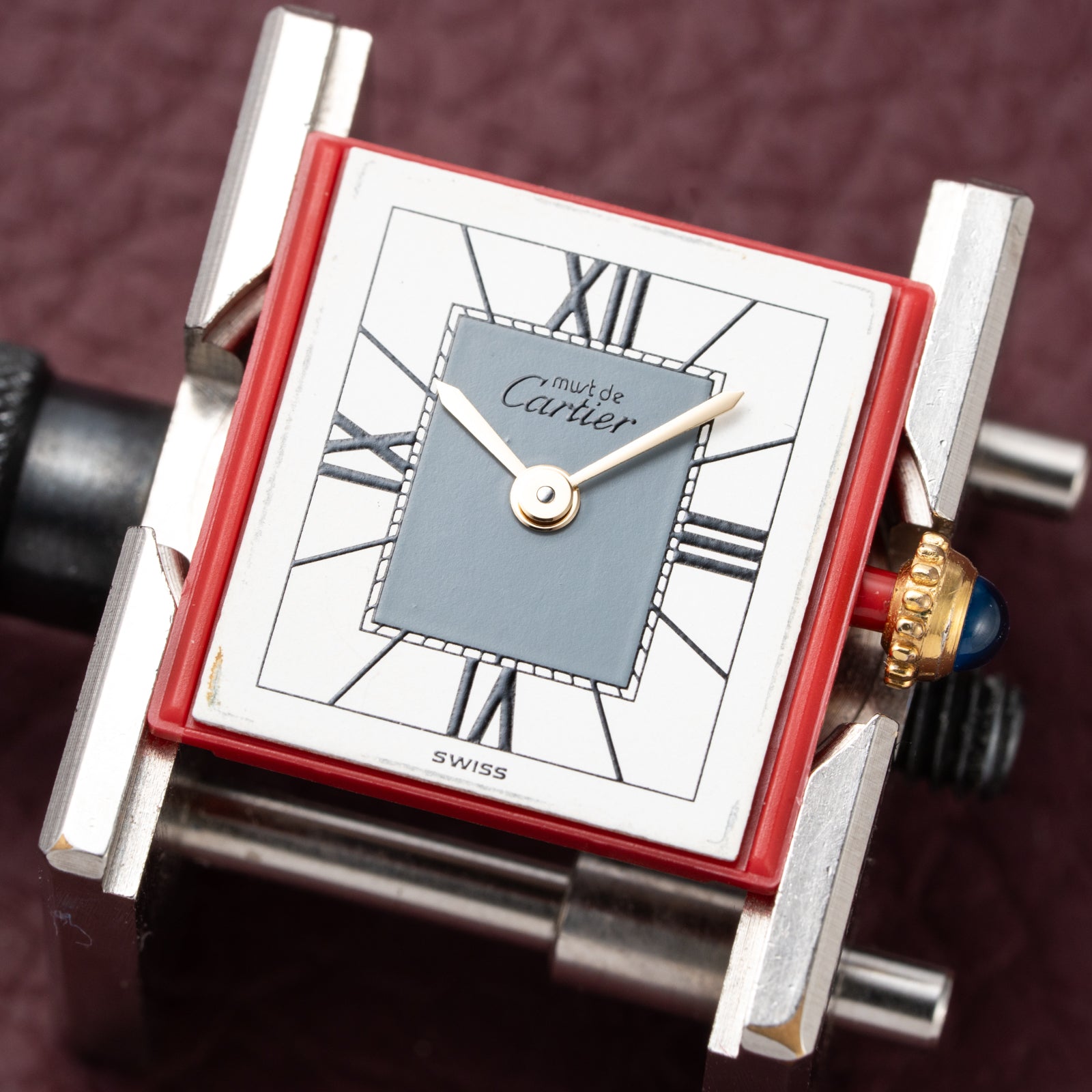 Cartier Must de Tank Vermeil Grey Art Deco Reference 5057001 from 1990s Cartier Service 2025