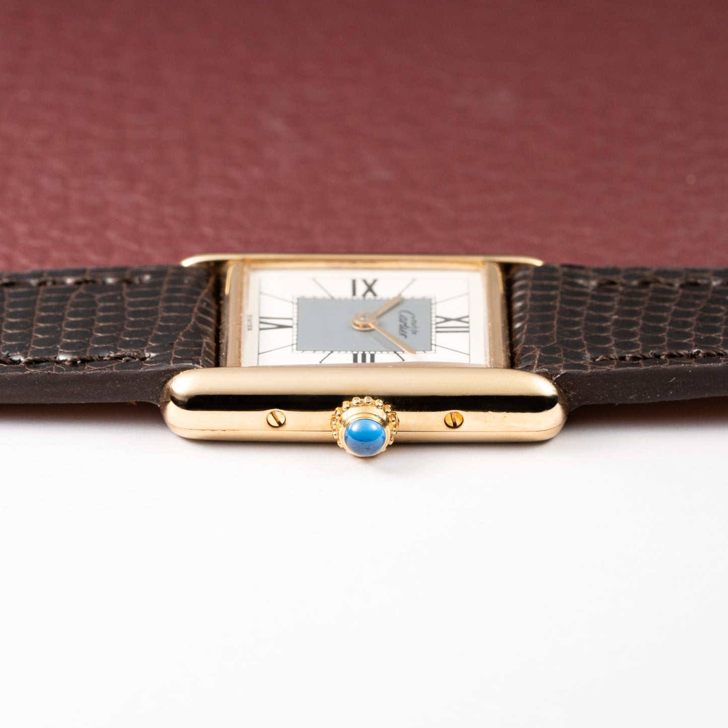 Cartier Must de Tank Vermeil Grey Art Deco Reference 5057001 from 1990s Cartier Service 2025